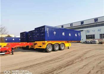 Container frame semitrailer