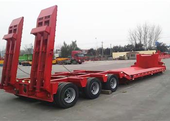 Low flat semitrailer