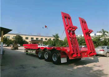 Low flat semitrailer